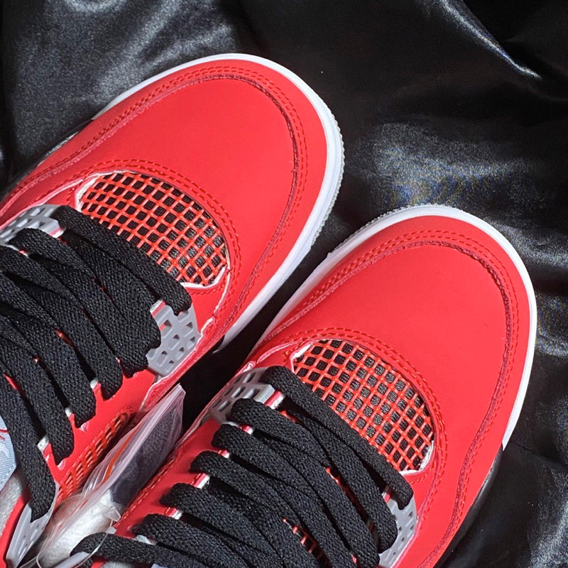 Giày JD4 Retro Toro Bravo - Jodan4 Đỏ Trắng V2 Fullbox Cao Cấp