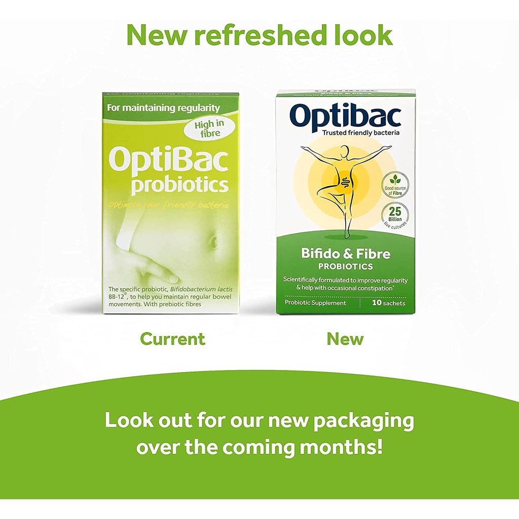 Men vi sinh Optibac xanh lá táo bón