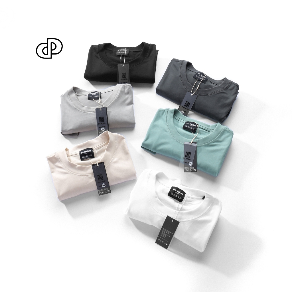 Áo thun dài tay nam trơn PUNDOHOMME cổ tròn, form suông, chất vải cotton đẹp, dày dặn ATPD25
