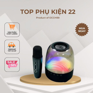 Loa Bluetooth Karaoke L28 Kèm Mic Không Dây Bass Mạnh Âm Thanh Rõ topphukien22