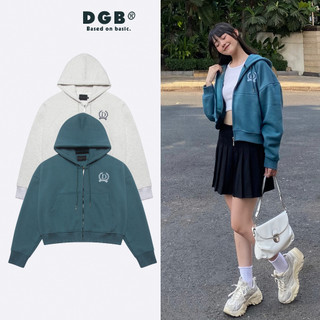 Áo Khoác Croptop DGB® Basic Unisex Form Rộng Tay Lỡ - Hoodie Zip nỉ Oversize Local Brand Dragonbyboi S23