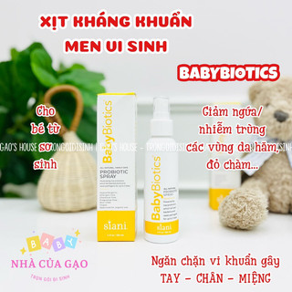 Xịt men vi sinh, lợi khuẩn cho bé babybiotics mẫu mới nhất