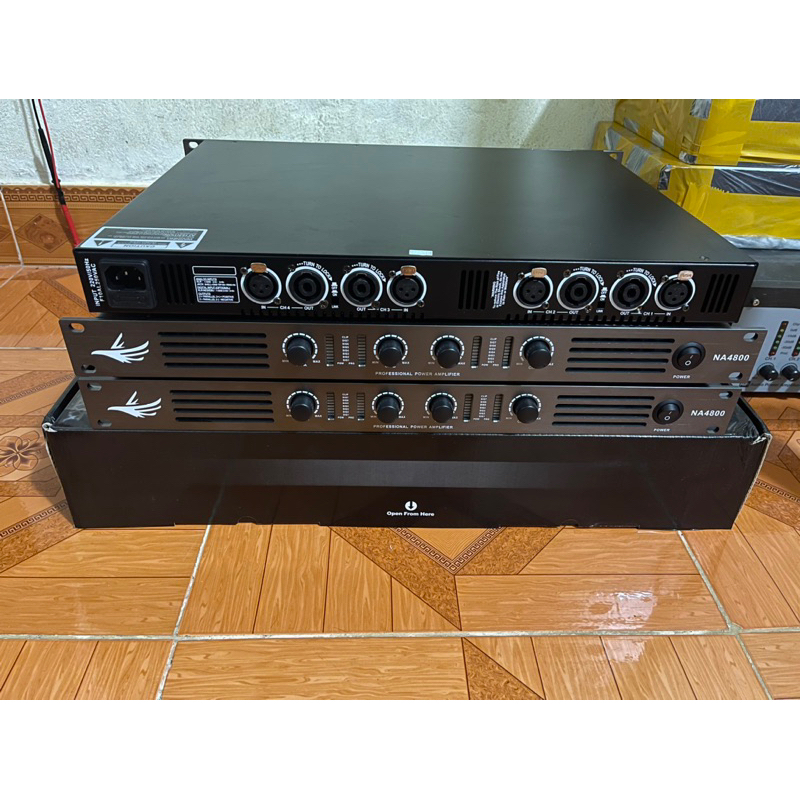 Đẩy 2 kênh NA2600 class D công suất  và Đẩy 4 kênh NA4800 công suất
