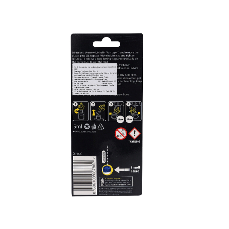 Nước hoa ô tô Michelin dạng treo W318XX - Nhiều mùi hương