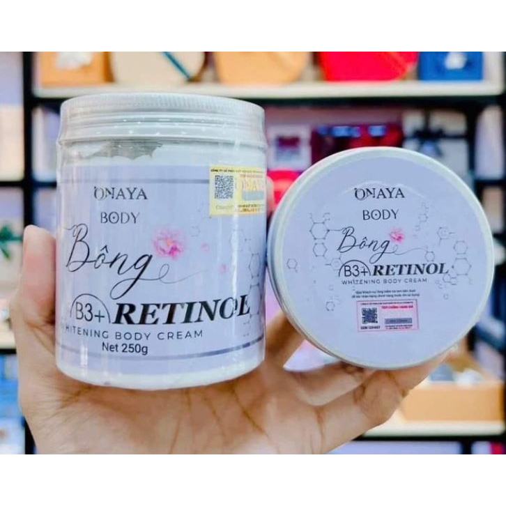 Kem Body BÔNG RETINOL 250gr - body trắng da
