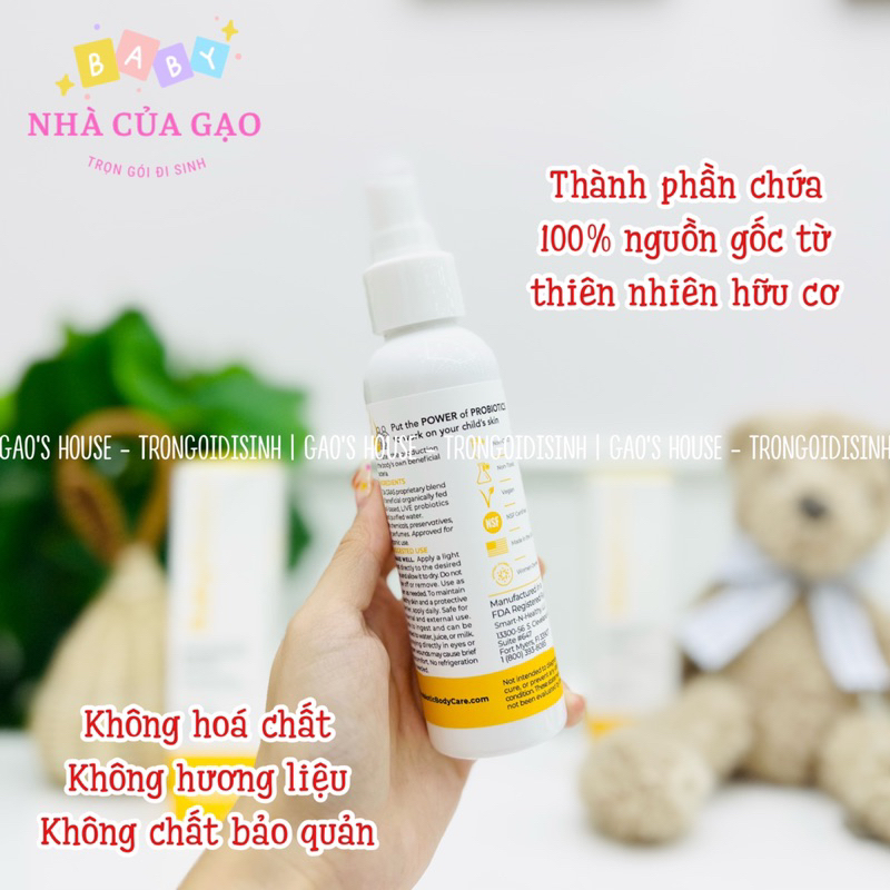 XỊT MEN VI SINH, LỢI KHUẨN CHO BÉ BABYBIOTICS MẪU MỚI NHẤT