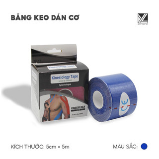 Băng keo dán cơ thể thao hỗ trợ cơ bắp giảm đau khi vận động phù hợp chơi bóng rổ, pickleball