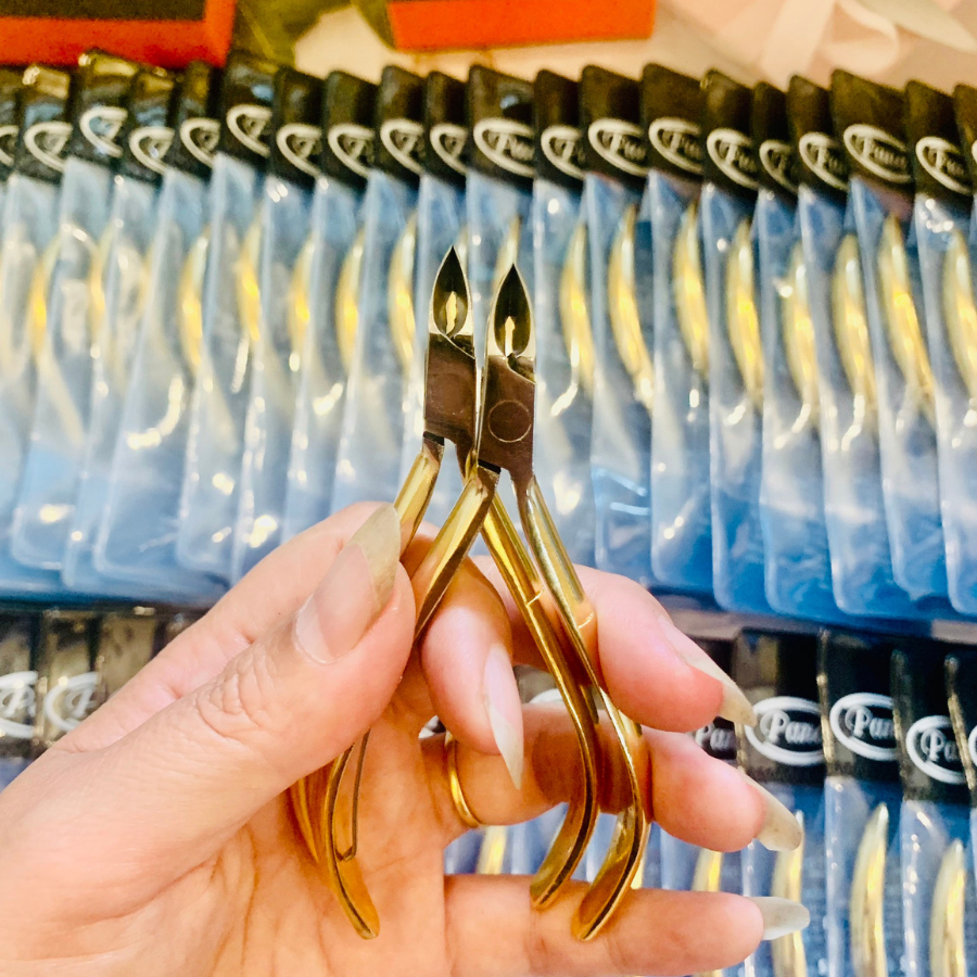 Kềm nhặt da cao cấp Pana DH-999 màu vàng đầu vuông