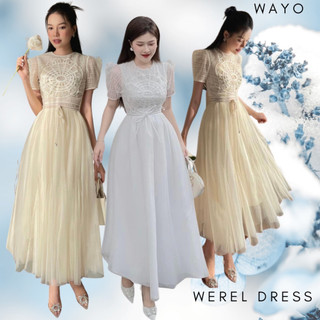 [Werel Dress] Đầm WAYO thiết kế ren hoa tiểu thư phối voan cao cấp sang trọng