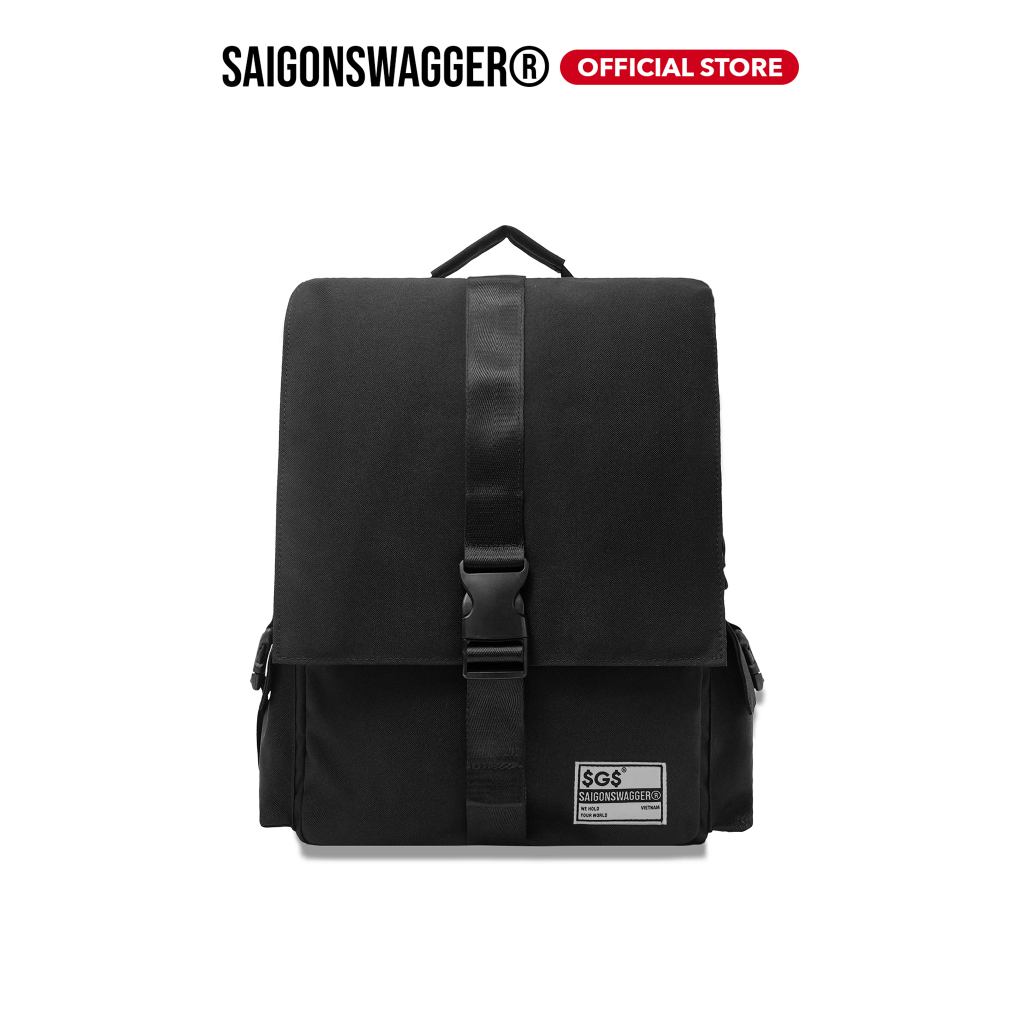 Balo Nam Nữ Vải Chống Nước SAIGONSWAGGER SGS Flapped Backpack, Ngăn Chống Sốc Laptop 15inch