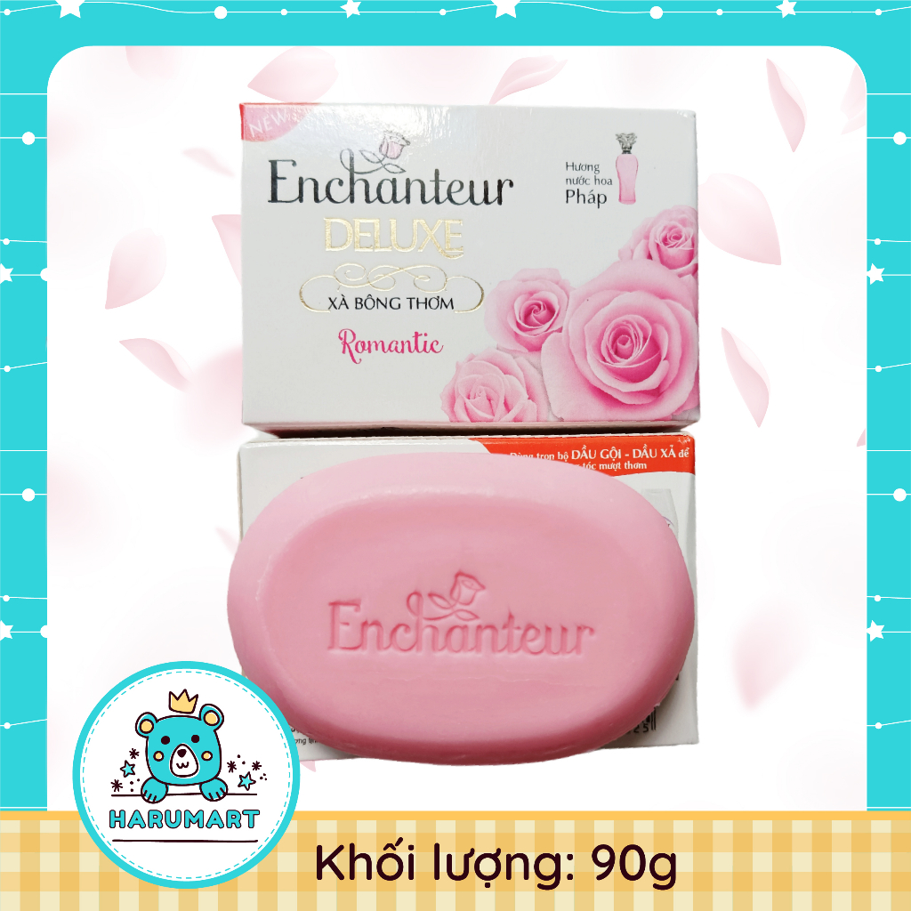 Xà bông/xà phòng cục Enchanteur Charming/Romantic 90g hương nước hoa Pháp