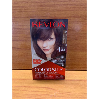 Thuốc nhuộm tóc phủ bạc Revlon Colorsilk số 32 Nâu gỗ sậm 130ml
