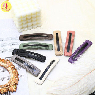 {GIÁ 2 CÁI} Kẹp tóc bọc da HQ link 2