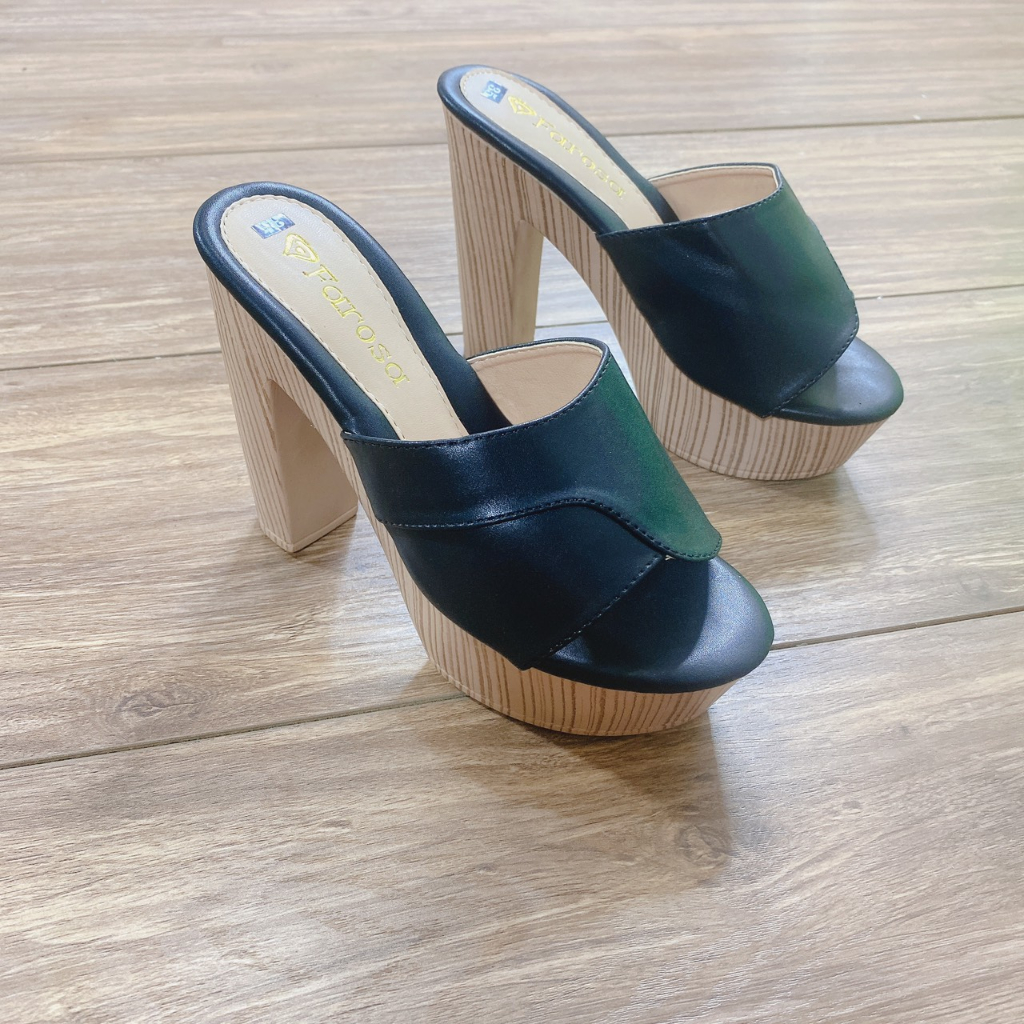Dép cao gót nữ đế đúp siêu nhẹ 12cm mã C20