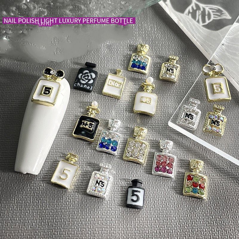 Charm bình nước hoa hiện đại-charm nail bình nước hoa đá cao cấp
