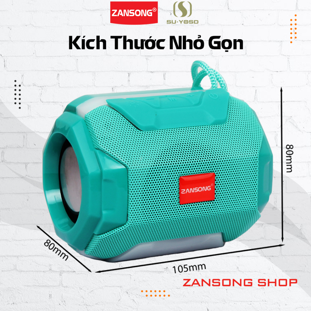 Loa bluetooth không dây Zansong A005 - JC170 âm thanh siêu hay, đèn led 7 màu - Bảo hành 6 tháng