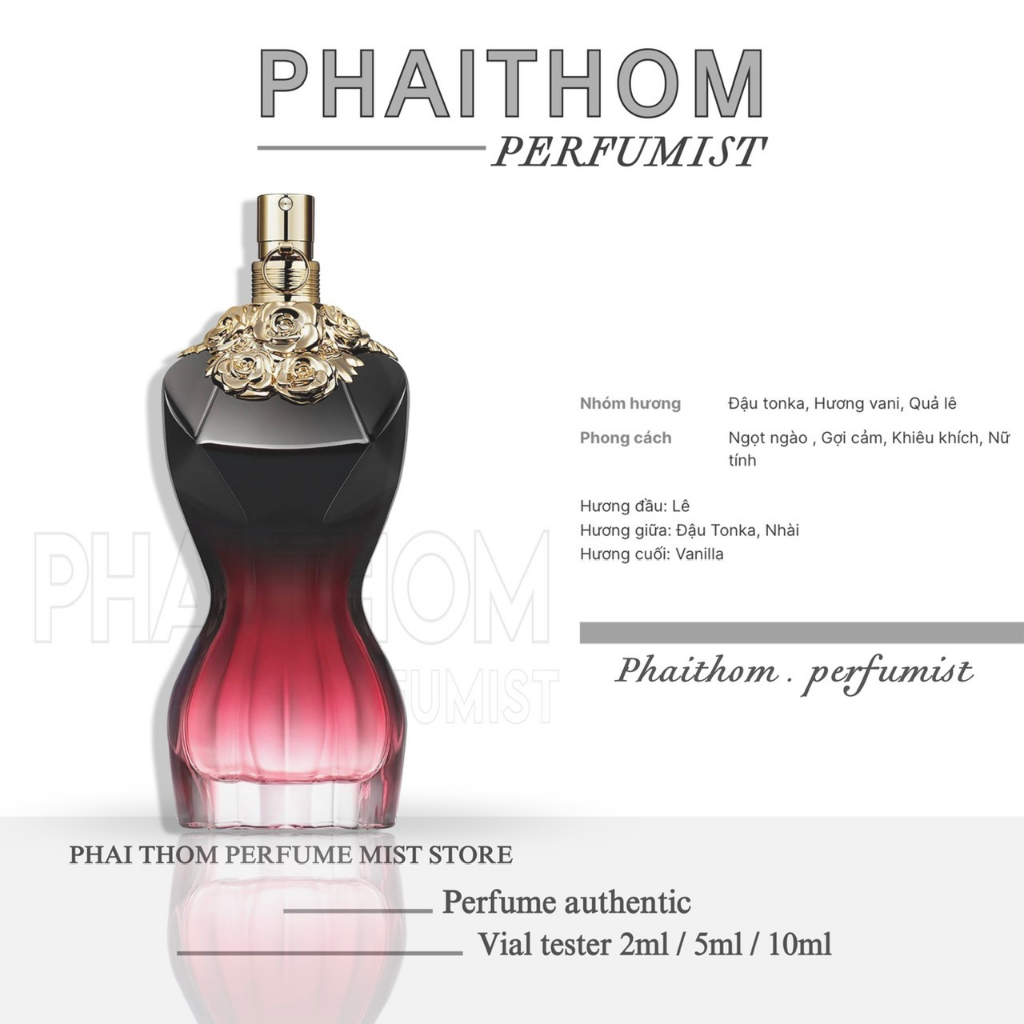 🌟 𝐏𝐇𝐀𝐈𝐓𝐇𝐎𝐌 🌟 Nước hoa nữ Jean Paul Gaultier La Belle Le Parfum Eau de Parfum Intense 🌟