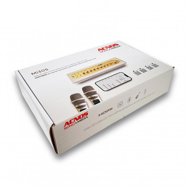 MI30S ACNOS Vang số chỉnh cơ tích hợp bluetooth không dây UHF