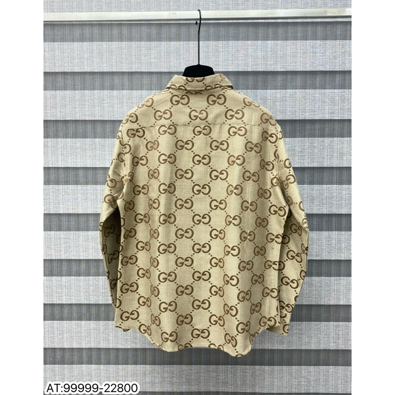 Áo Sơ mi nam hiệu GC họa tiết thêu cực nét tay ngắn phong cách trẻ trung chuẩn form