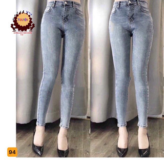 Quần Jean Nữ lưng cao ❤️FREESHIP❤️ Quần jeans nữ rách chất bò co giãn mẫu mới siêu đẹp (nhiều mẫu) A-T Fashion - QJN612
