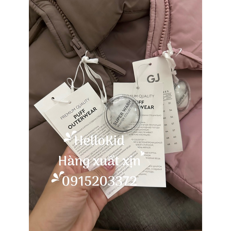 Áo phao béo rút eo đơn giản GzJ