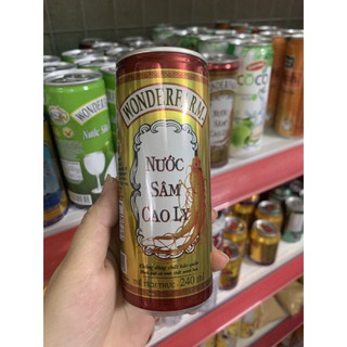 Một thùng nước sâm cao ly Wonderfarm lon 240ml