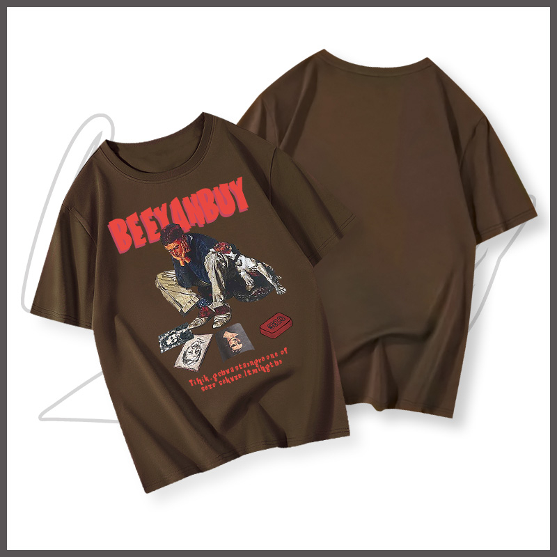 Áo thun nam wash BEEYANBUY áo phông chất unisex form rộng boy phố ulzzang 100% cotton-A1337