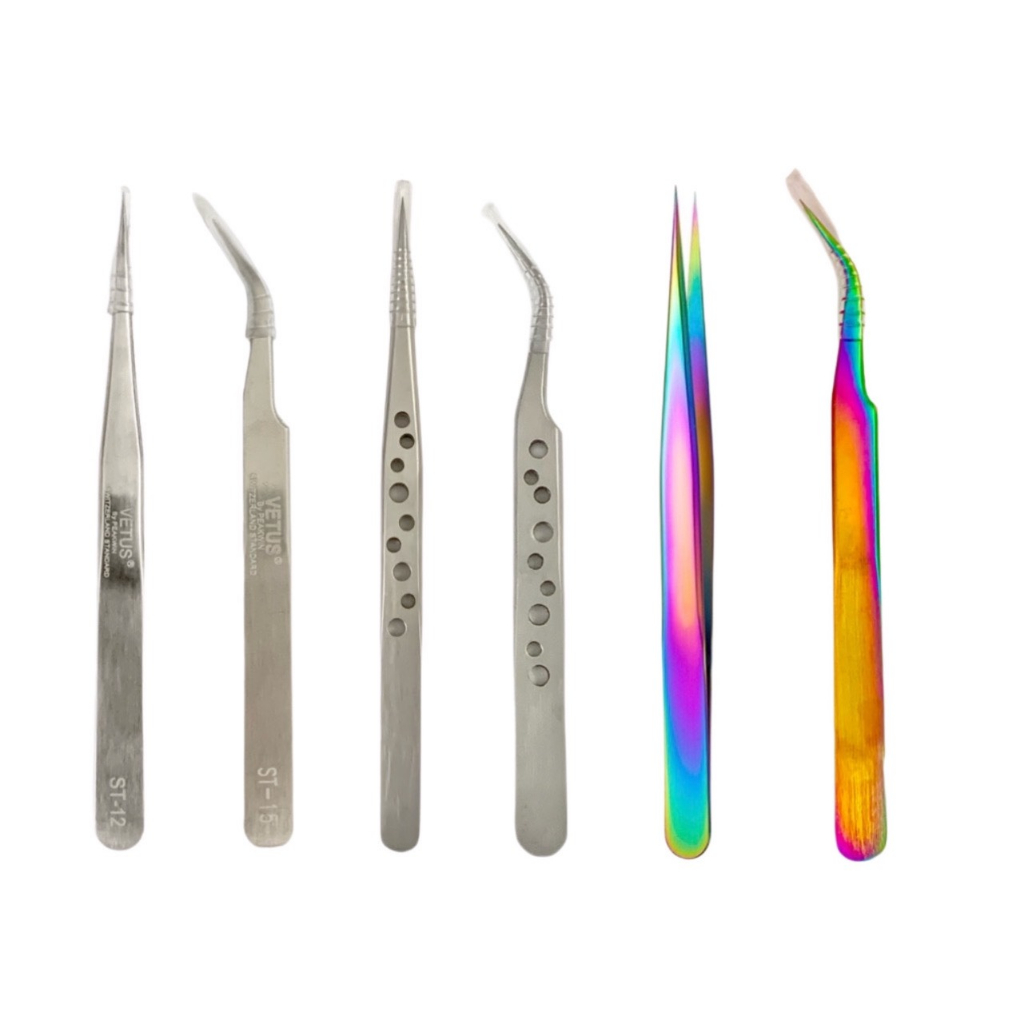 Nhíp nối mi, nhíp tách mi HRC40 loại có lỗ và loại trơn