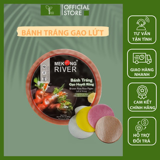 Bánh tráng gạo lứt rau củ eatclean healthy Mekong River 300G