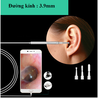 Dụng cụ soi tai cho trẻ em có camera nội soi độ nét cao 6 đèn led trợ sáng - Hàng loai 1
