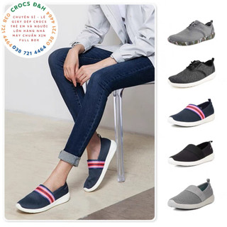 Giày dép crocs - giày vải crocs literide slip on cho nữ, chống trơn trượt, chống hôi chân, hàng nhà máy xuất xịn