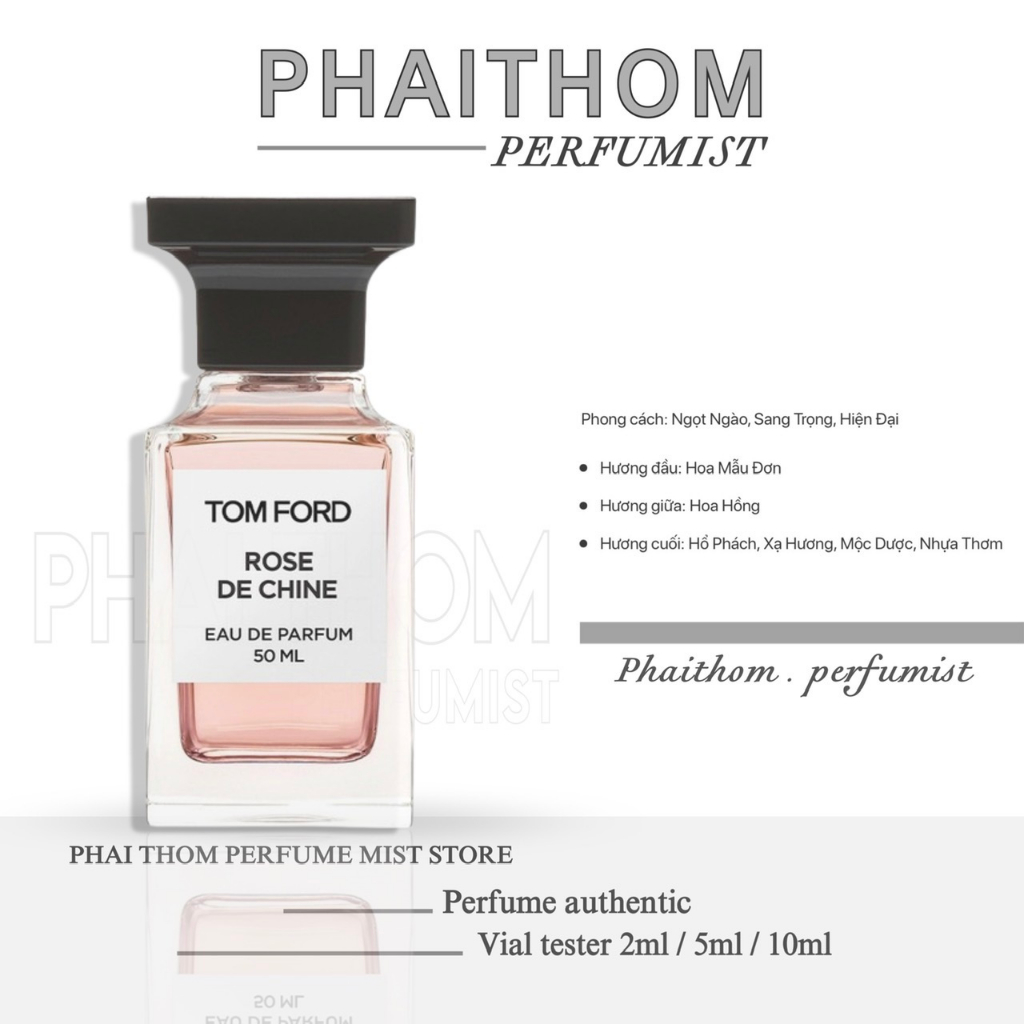 🌟 𝐏𝐇𝐀𝐈𝐓𝐇𝐎𝐌 🌟 Tom Ford Rose De Chine EDP | Nước hoa unisex 🌟