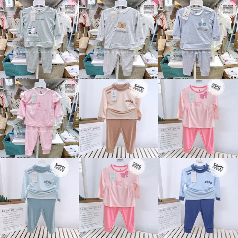 Bộ dài tay hãng Moon chất petit