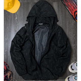 Áo Khoác Dù 2 Lơp Họa Tiết 3D , Chống Nước Có Nón