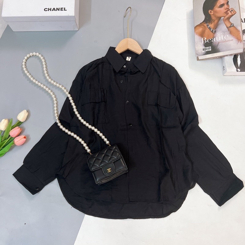 Áo sơ mi lụa xước bigsize 55-90kg