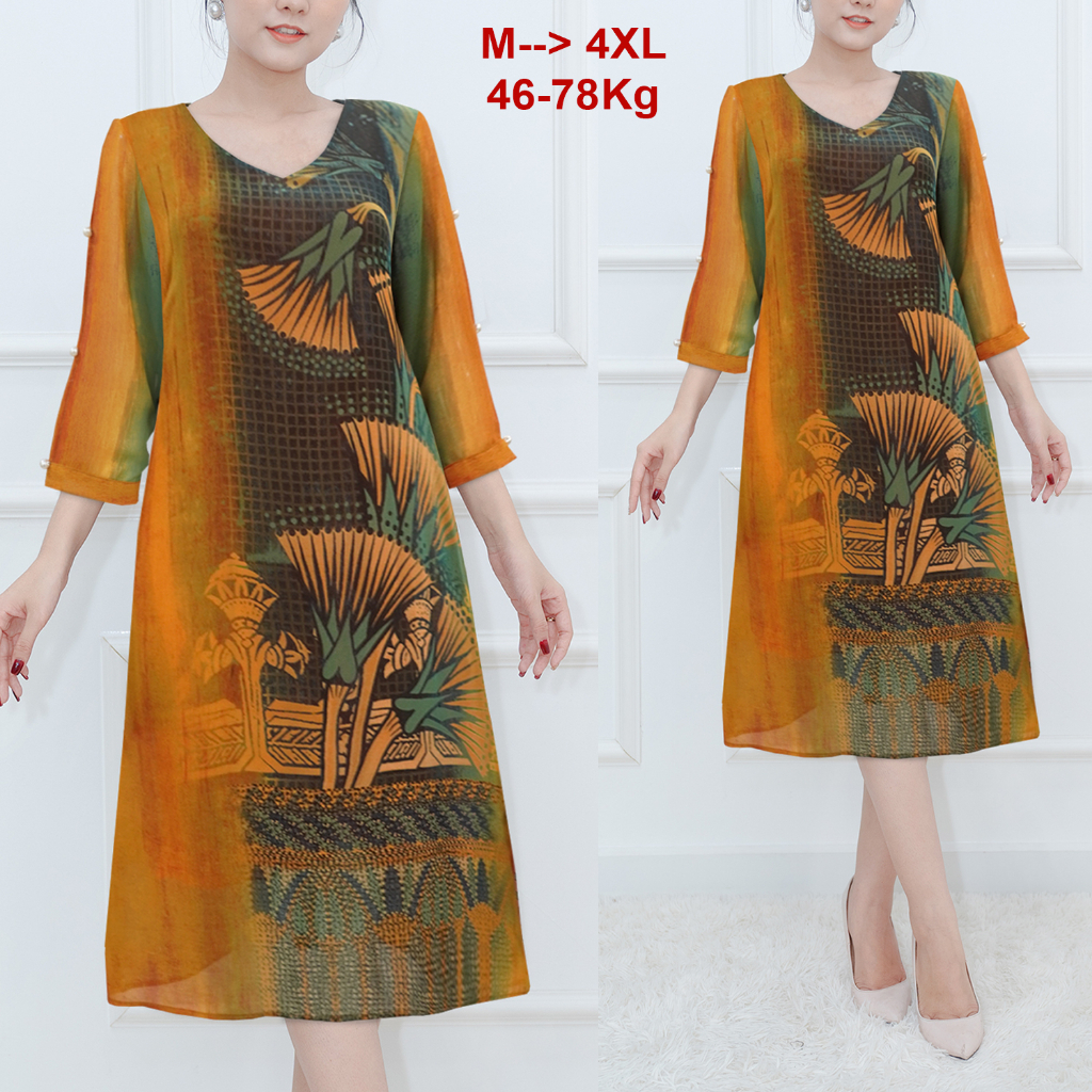 SHOPPRO - THỜI TRANG QUÝ BÀ, ĐẦM DÁNG SUÔNG DỰ TIỆC DÀNH BIGSIZE TẶNG MẸ U50-60 3327 3205 3265 3269 3304 3285