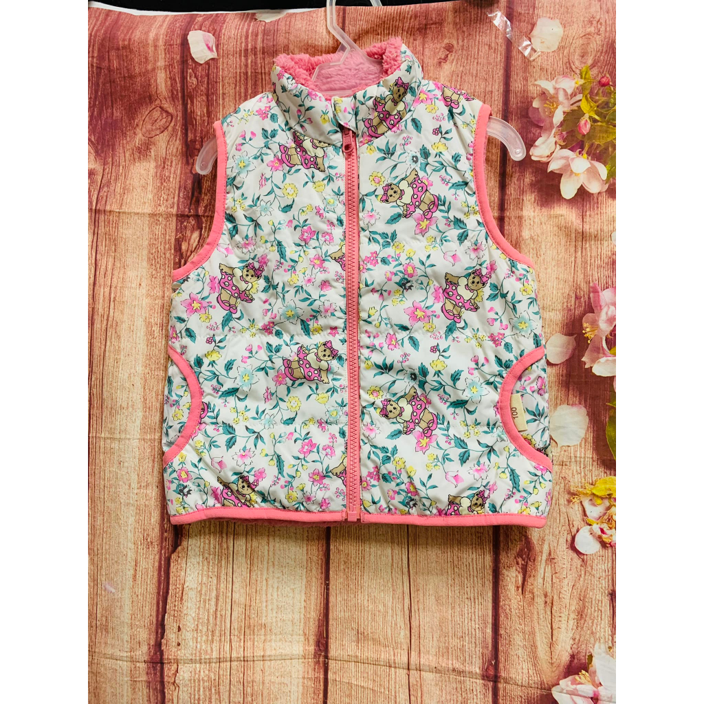 Áo phao Gile lót lông xuất xịn cho bé