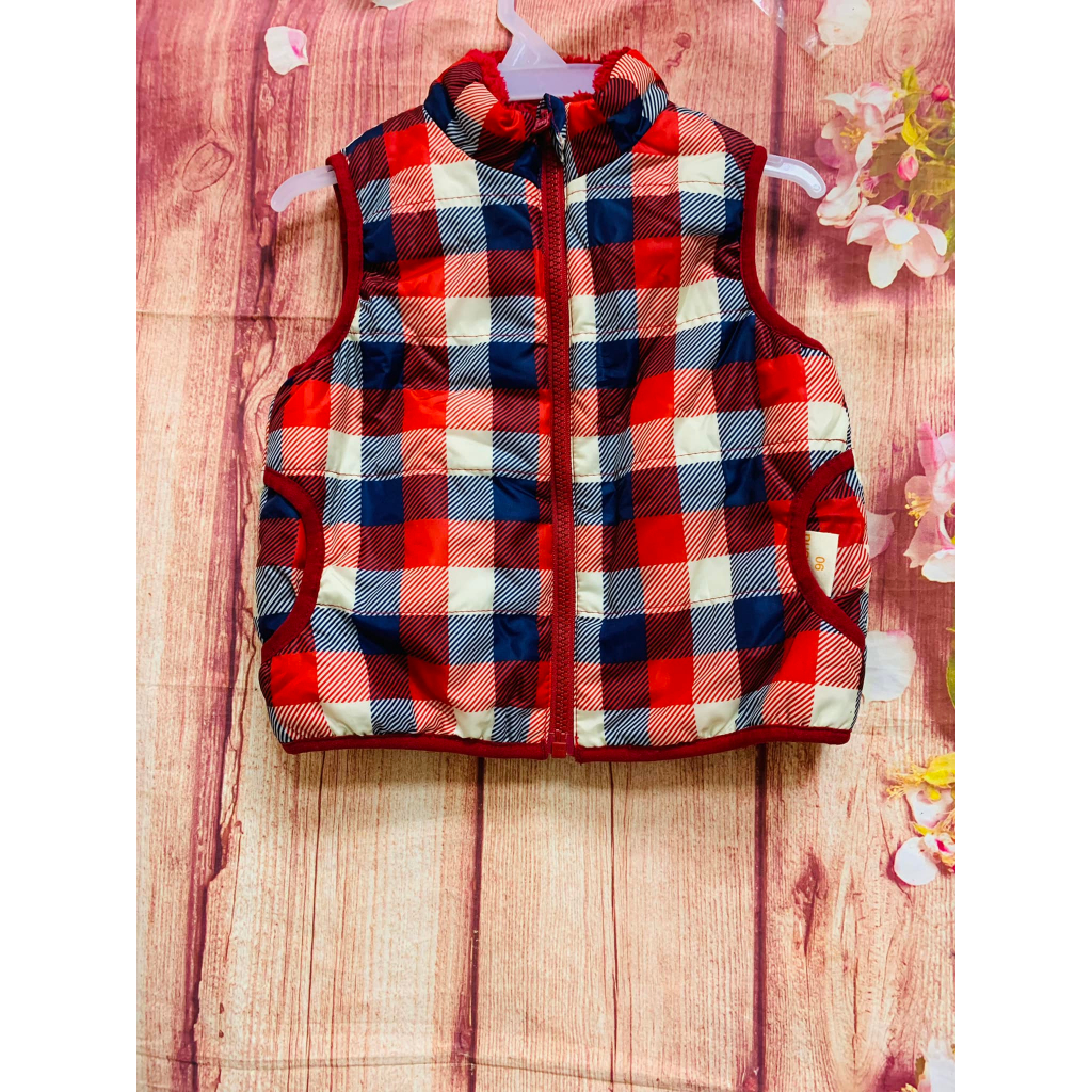 Áo phao Gile lót lông xuất xịn cho bé