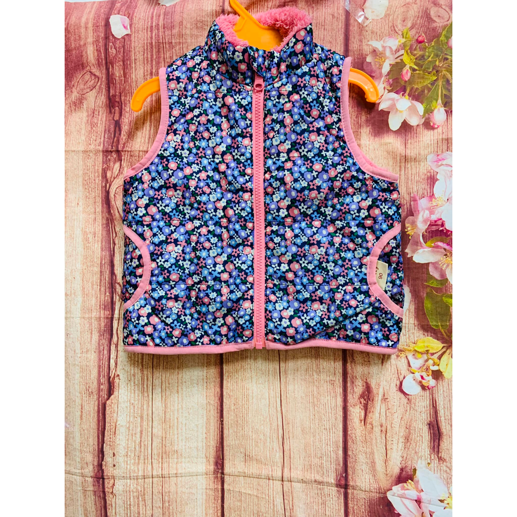 Áo phao Gile lót lông xuất xịn cho bé