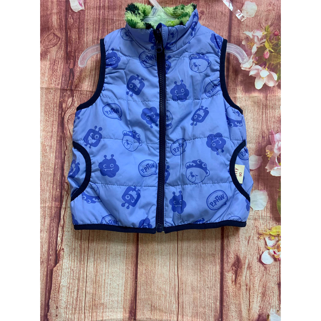 Áo phao Gile lót lông xuất xịn cho bé