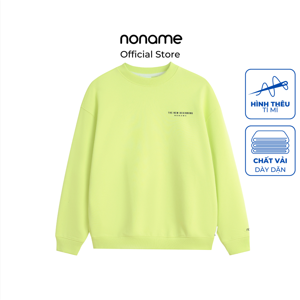 Áo Sweater Unisex noname The New Beginning /L.Yellow_NNMWD6001D310