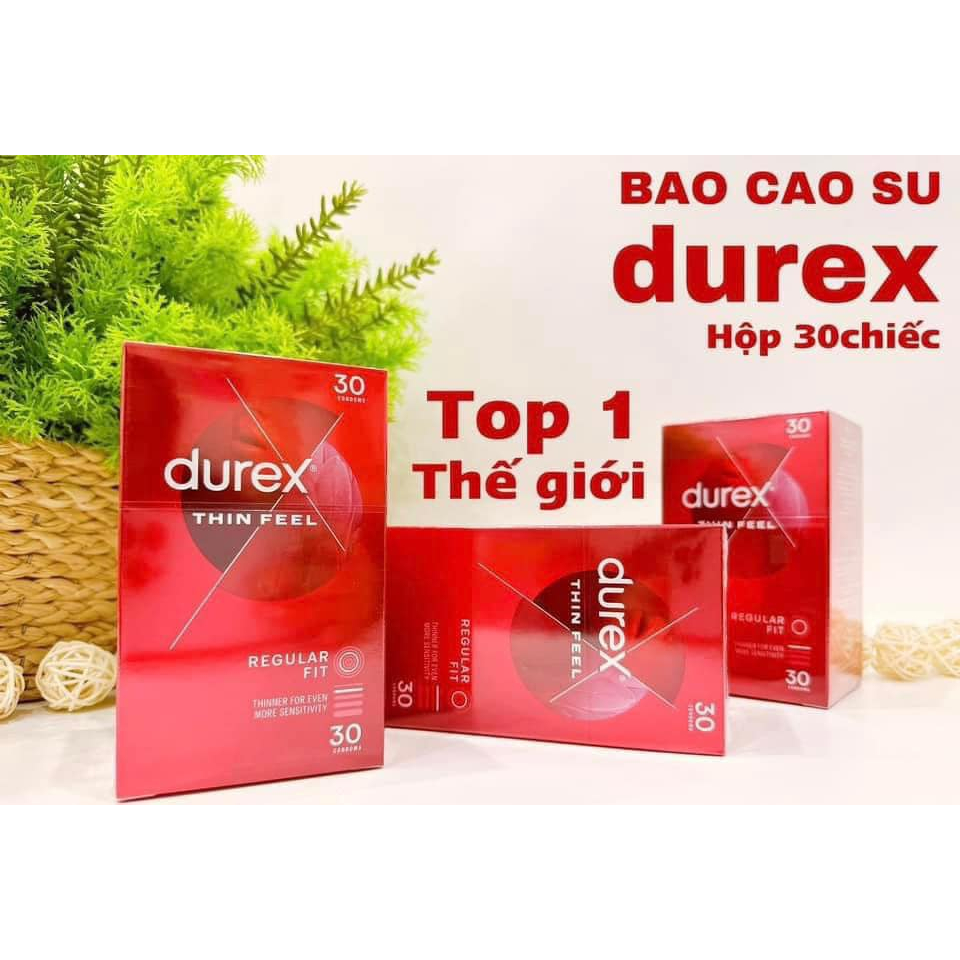 ( Date 2027) Bao cao su durex Úc hộp 30 cái