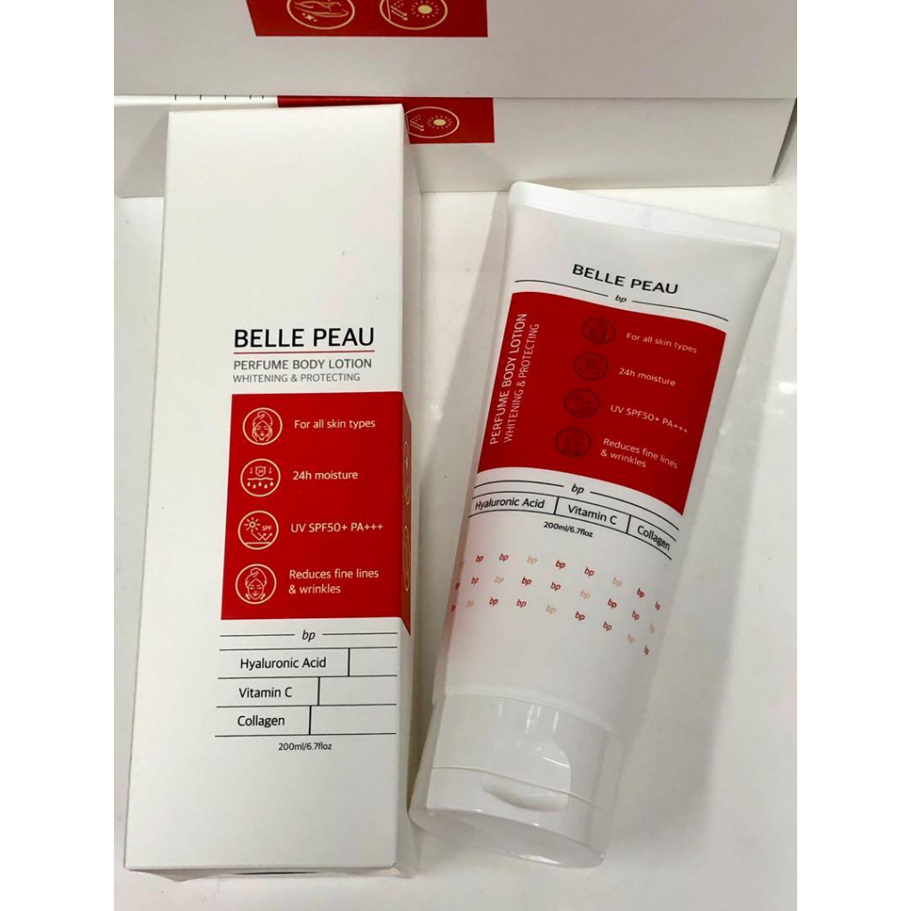 Kem Body Dưỡng Thể Hương Nước Hoa BELLE PEAU PERFUME BODY LOTION 200ml SPF 50+ PA++++