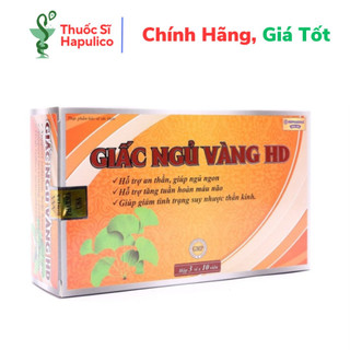  Viên uống ngủ ngon thảo dược Giấc Ngủ Vàng HDPHARMA Hỗ trợ giảm mất ngủ - Hộp 30 viên 