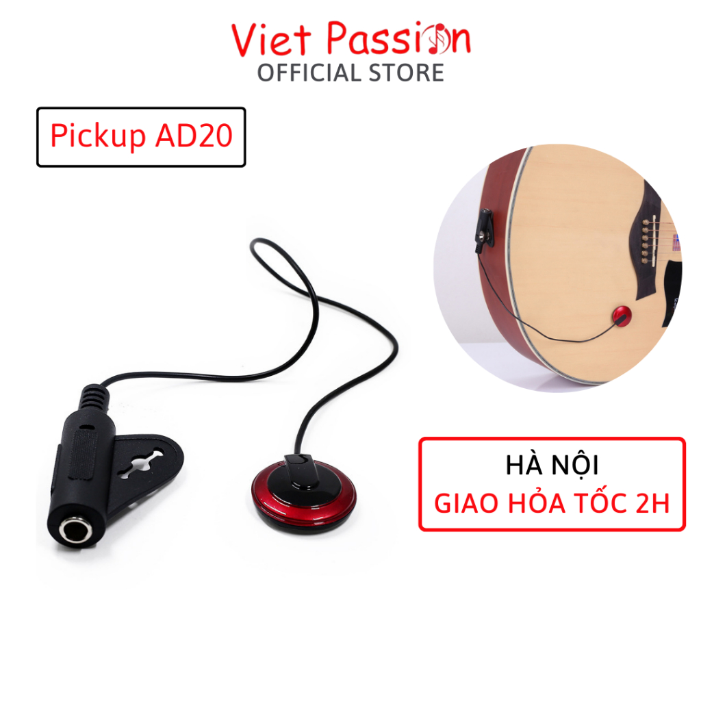 Pickup kích âm thanh từ đàn guitar ra loa không cần đục thùng  P011 P012 pickup AD20 chất lượng vietpassion