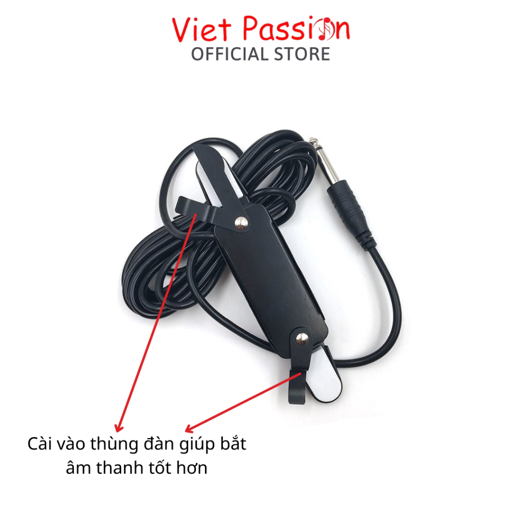 Pickup kích âm thanh từ đàn guitar ra loa không cần đục thùng  P011 P012 pickup AD20 chất lượng vietpassion