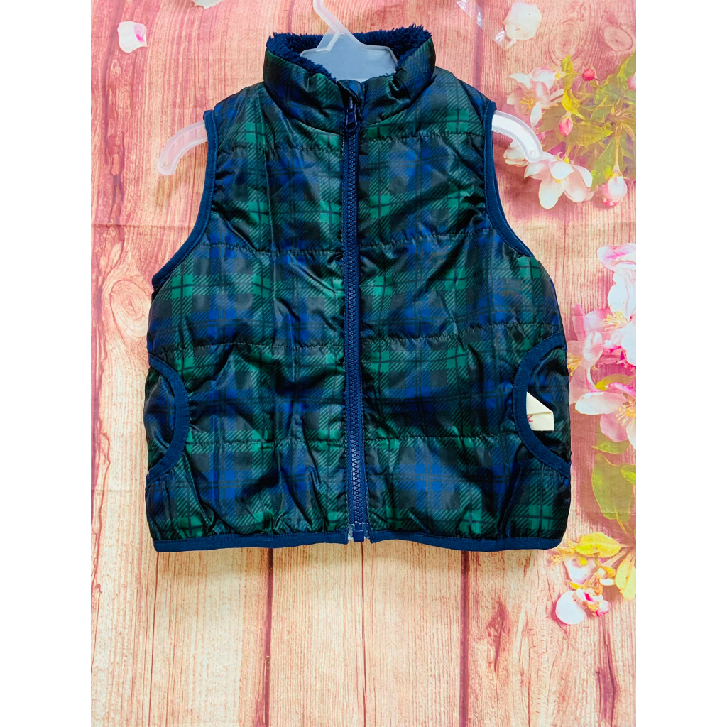 Áo phao Gile lót lông xuất xịn cho bé