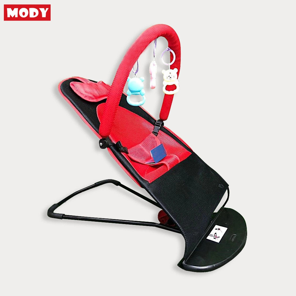 Ghế rung  cho bé đa năng bập bênh - loại tự nhún có đồ chơi cho trẻ ngủ MM