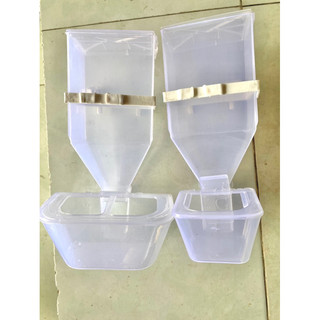 Máng ăn tự động cho chim cảnh, vẹt, gà đá - Hộp đựng thức ăn tự động cho gà