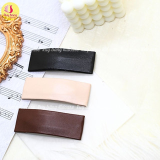 {GIÁ 2 CÁI} Kẹp tóc bọc da SP000353 HQ link 6, kẹp tóc Hàn Quốc kẹp mái, kẹp tóc cặp